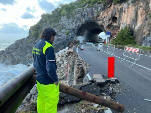 Maltempo, danni alla viabilità al Mingardo