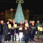 Altavilla albero di Natale all'uncinetto