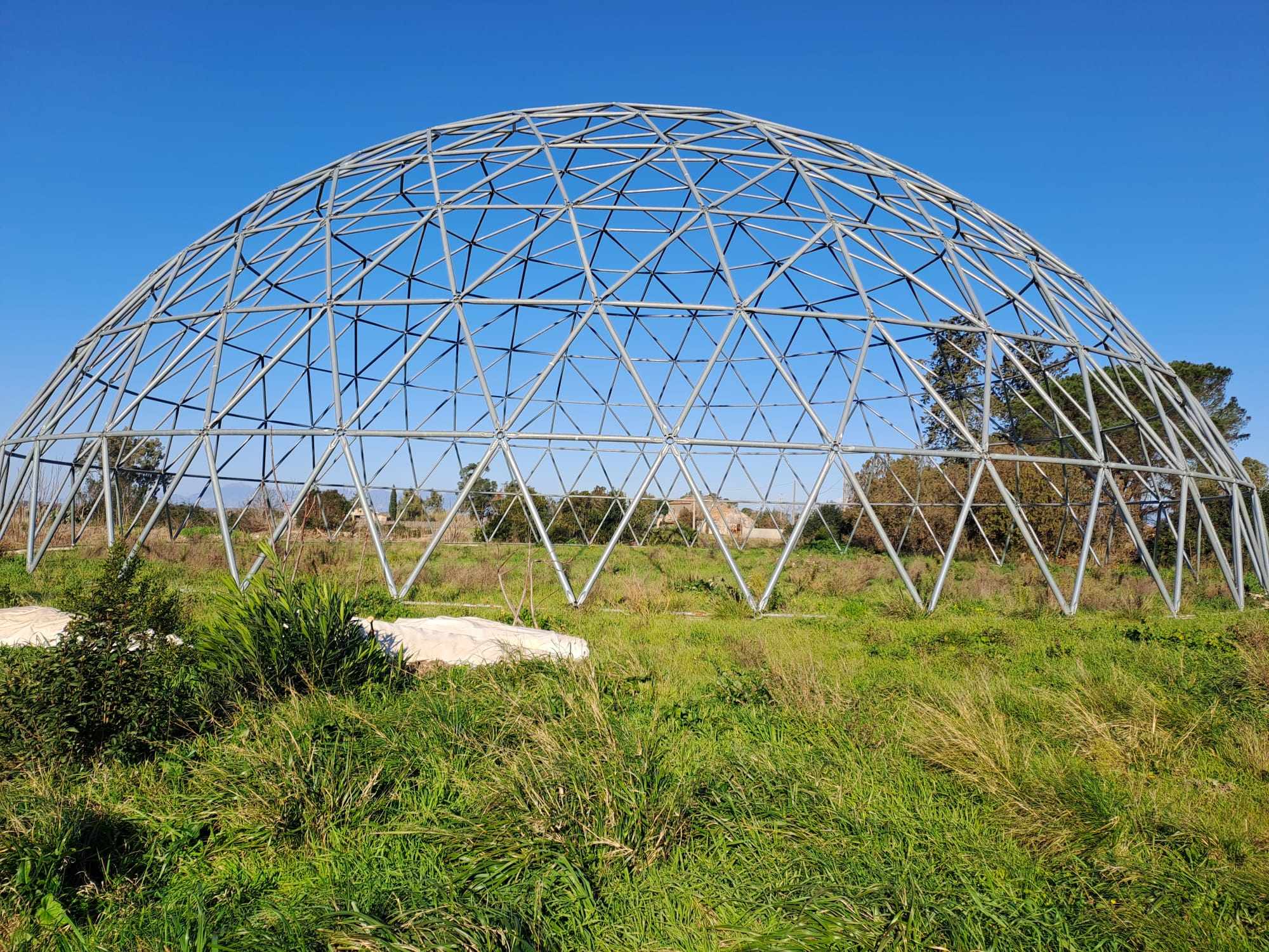 Capaccio Paestum, consegnati i lavori della cupola geodetica di