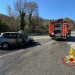 Auto in fiamme Roccagloriosa