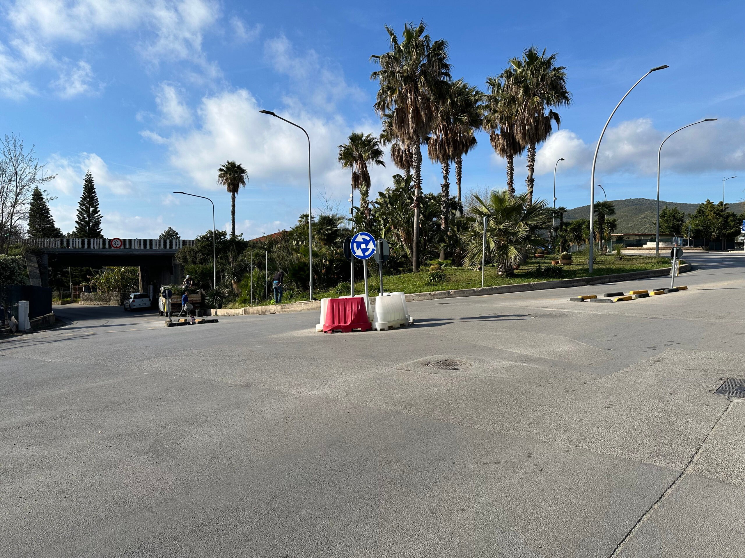 Castellabate, inizio lavori per una rotatoria a Santa Maria Nord