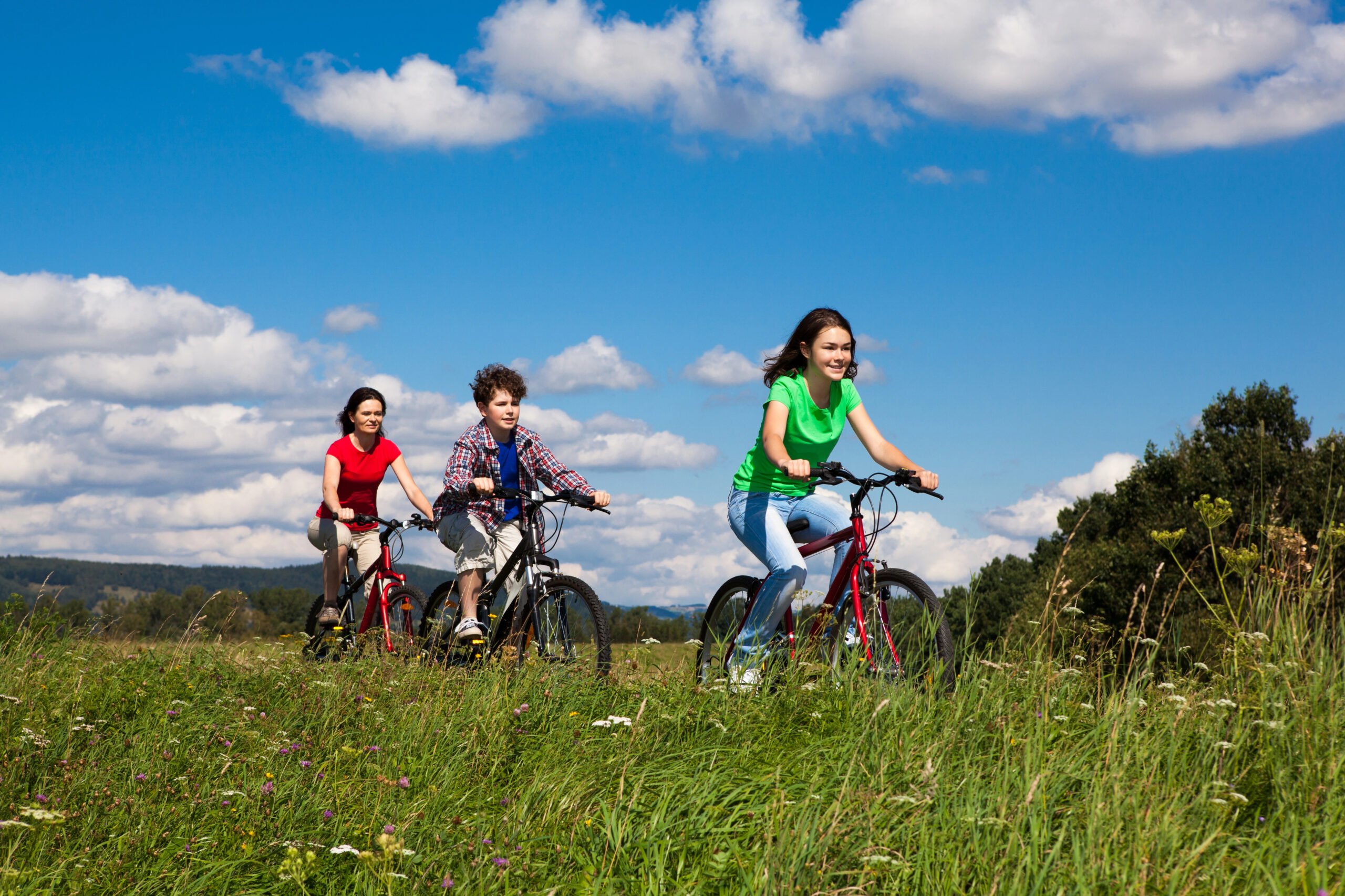 Bambini in bicicletta