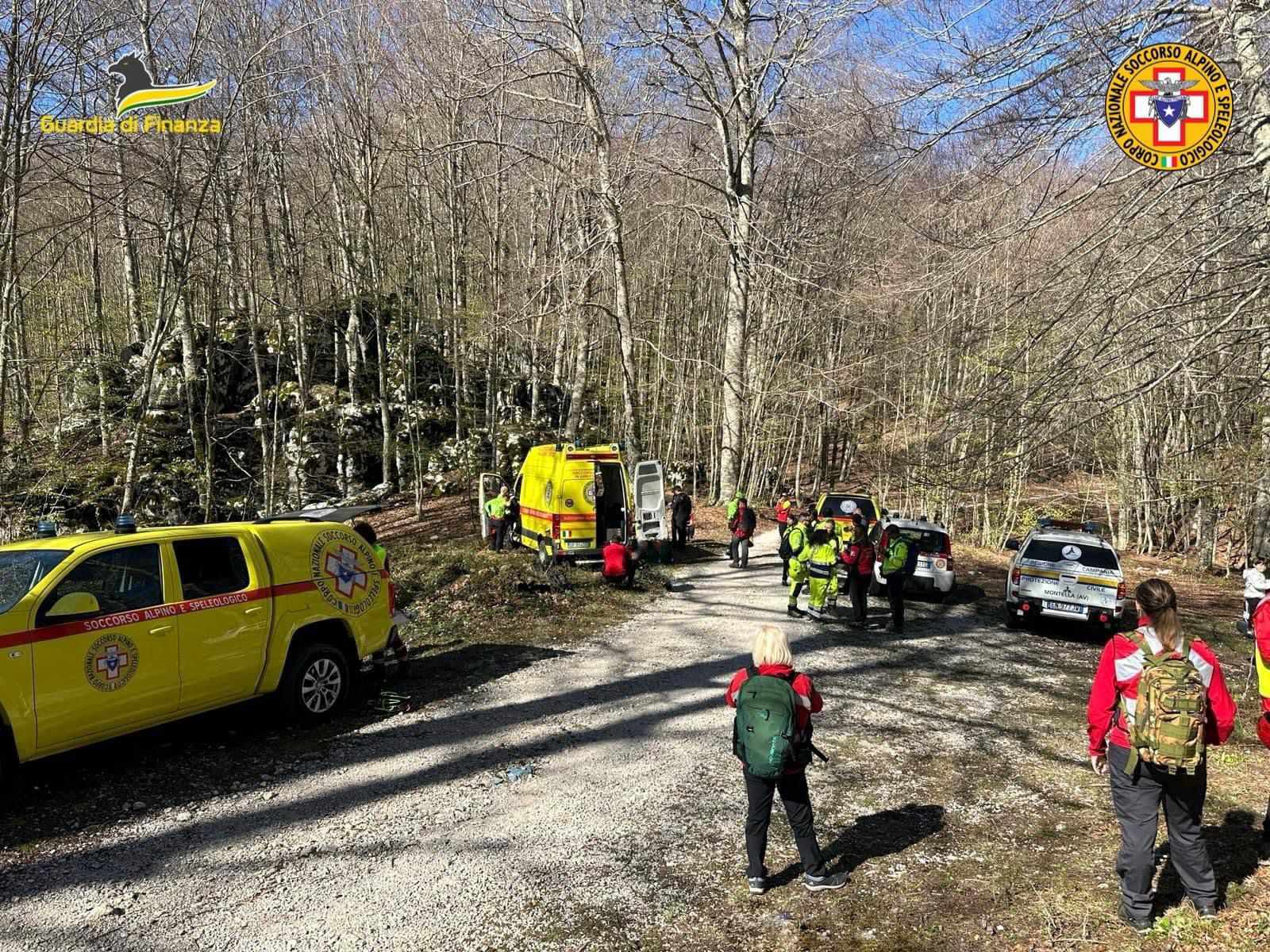 Monti Alburni, giornata di addestramento