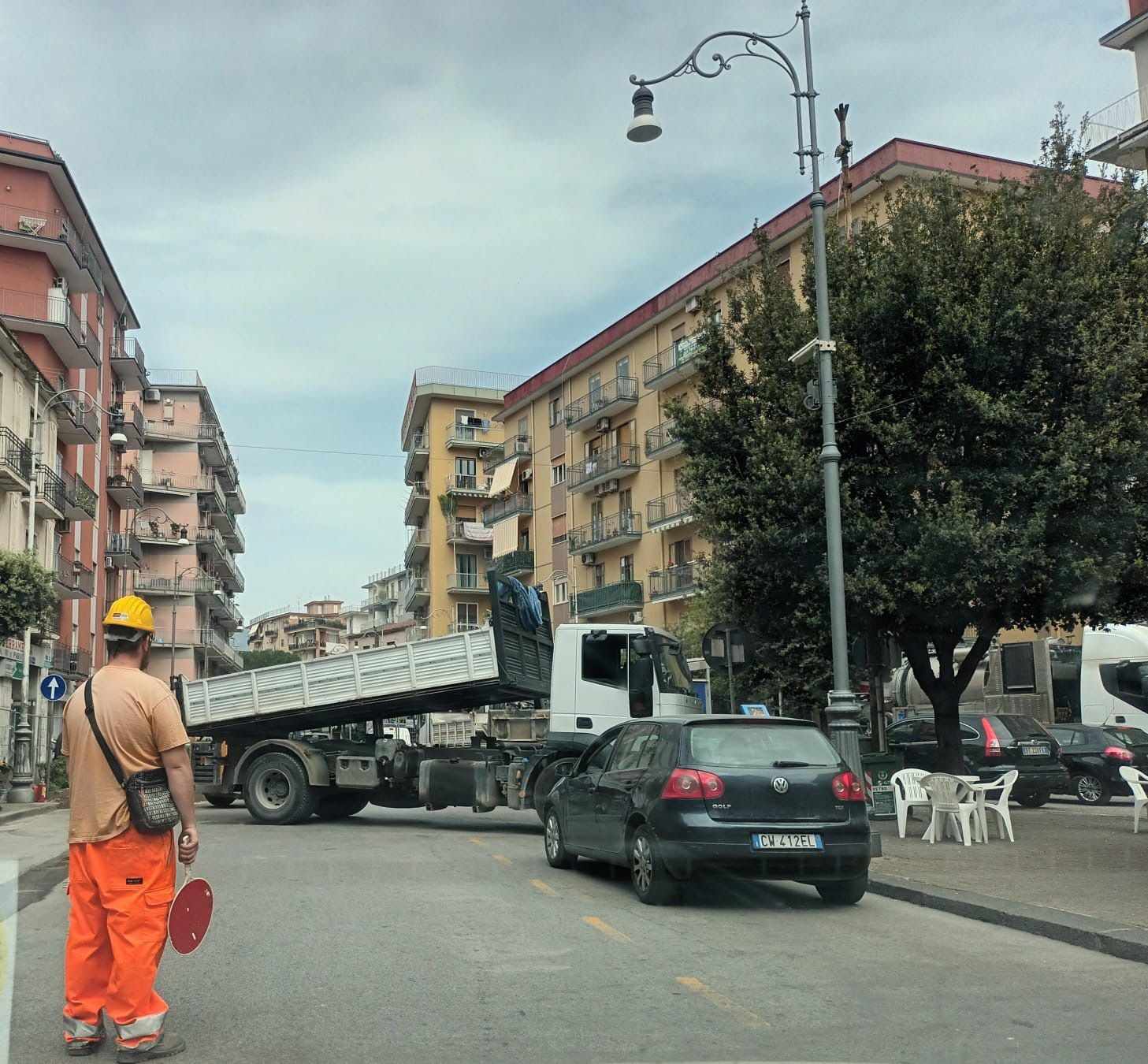 Salerno, lavori in Via Trento