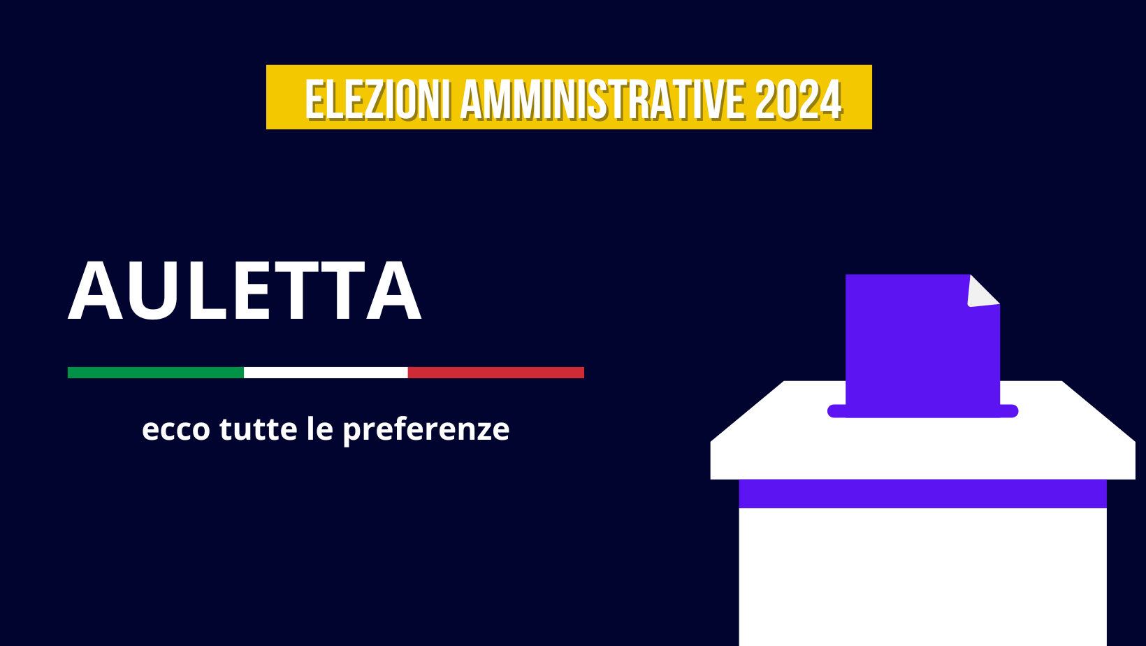 Elezioni 2024 Auletta