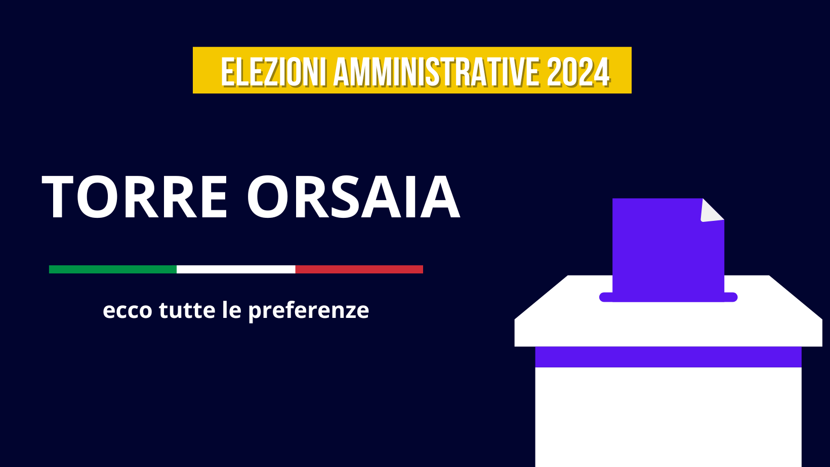 Elezioni 2024 a Torre Orsaia