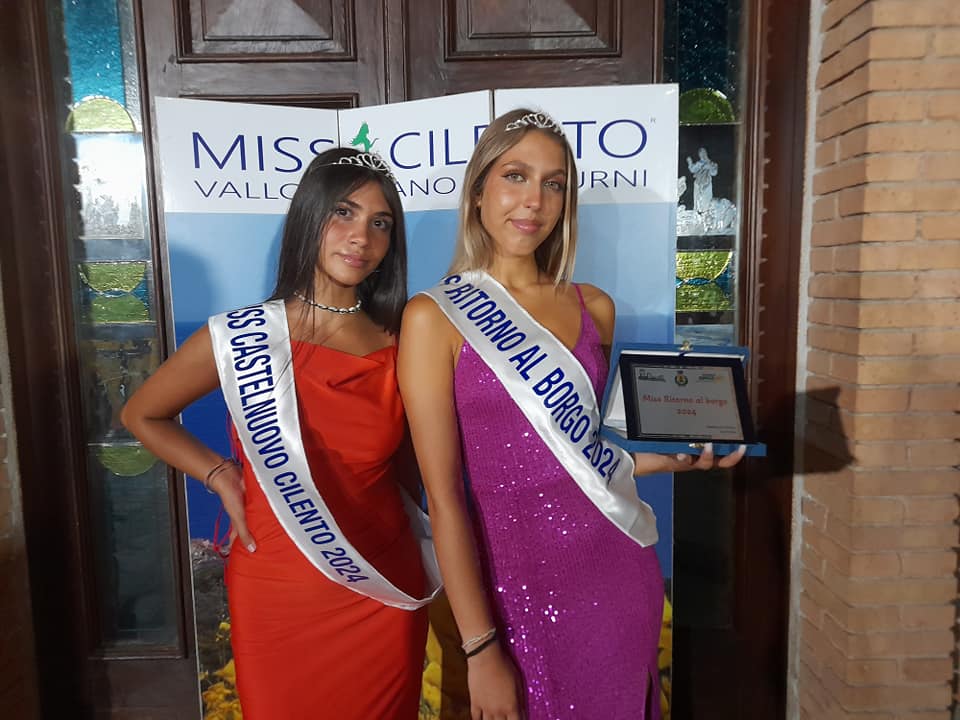 Angela e Alessia reginette Miss Cilento