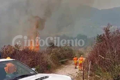 Incendio Centola, località Laccio