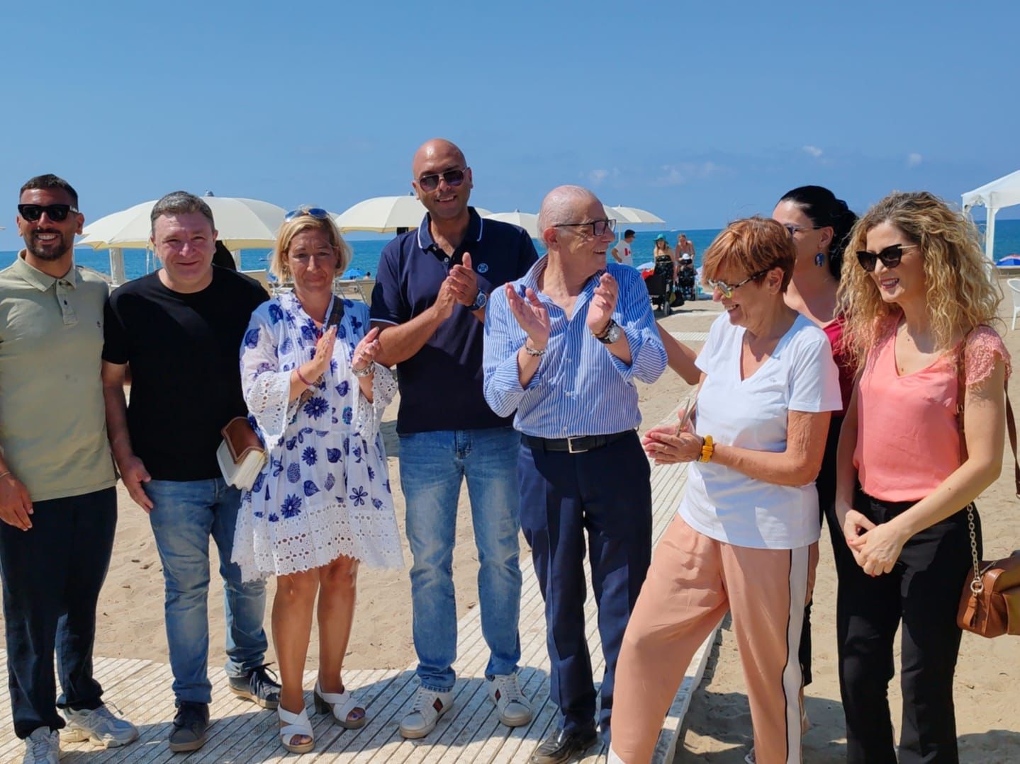 Battipaglia inaugurazione spiaggia