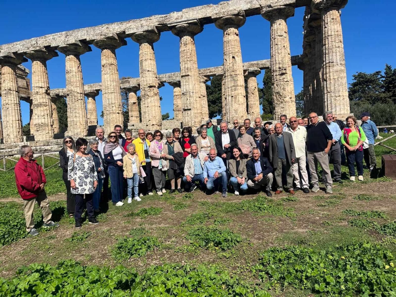 Anziani in gita a Paestum