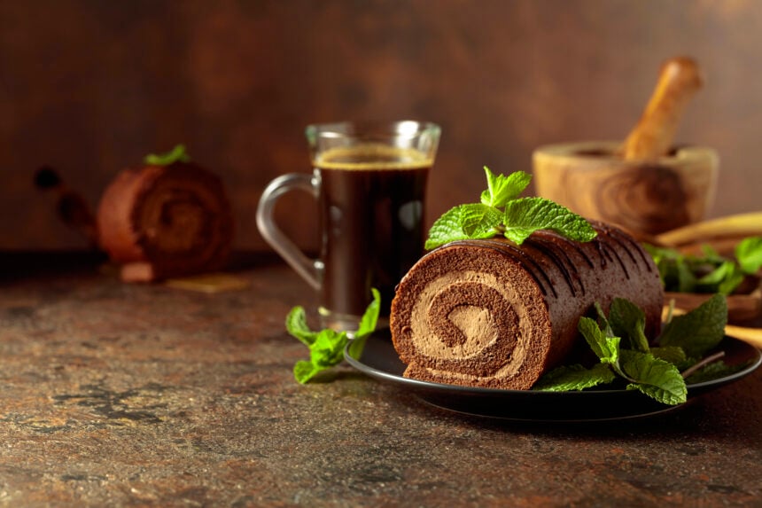 Rotolo cioccolato al caffè