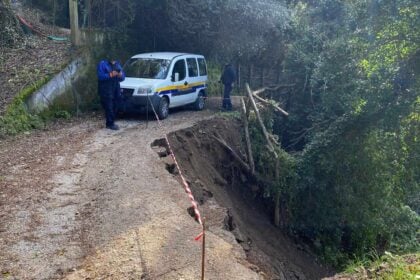 Olevano sul Tusciano, smottamento